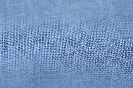 Texture of soft blue fabric as background, closeupの写真素材