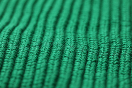 Texture of soft green fabric as background, closeupの写真素材