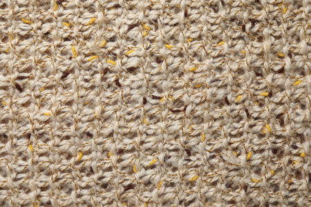 Texture of knitted fabric as background, top viewの写真素材