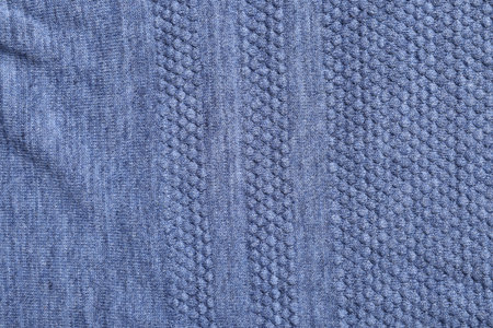 Texture of soft blue fabric as background, top view