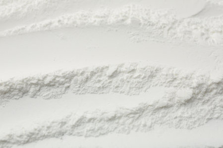 Texture of baking powder as background, closeupの写真素材