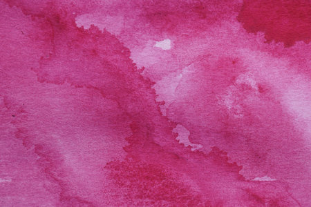 Abstract pink watercolor painting as background, top viewの写真素材