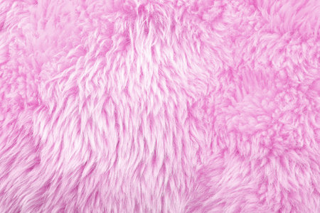 Texture of pink faux fur as background, closeupの写真素材