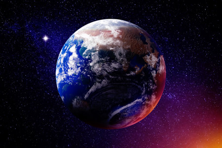 Planet Earth in space.