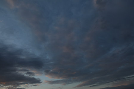 Picturesque view of beautiful clouds in the sky
