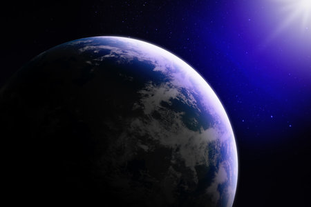 Planet Earth in space.