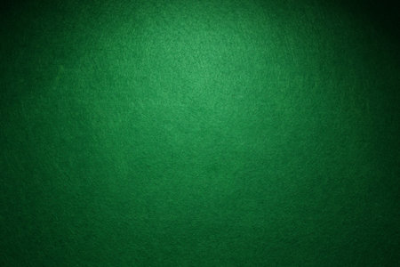 Green poker table as background, top viewの写真素材