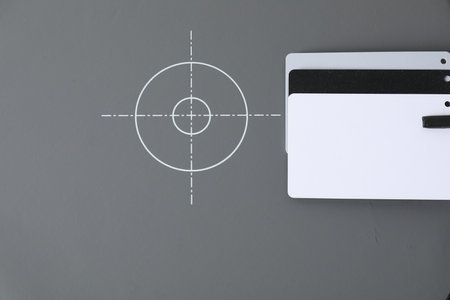 White balance calibration cards as background, closeupの写真素材