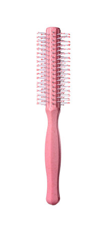 Hairdresser tool. Round brush isolated on white