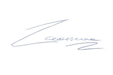 Beautiful signature made with pen isolated on white, top viewの写真素材