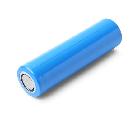 One AA cell battery isolated on whiteの写真素材