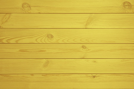 Texture of yellow wooden planks as background, closeupの写真素材