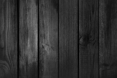 Texture of dark wooden planks as background, closeupの写真素材