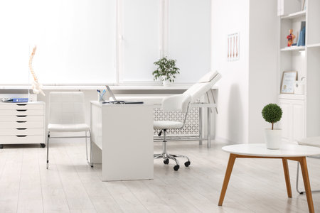 Doctor's workplace in medical office. Healthcare serviceの写真素材