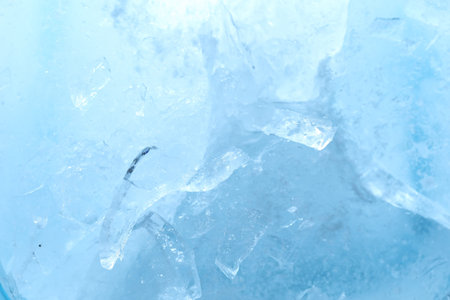 Texture of clear ice as background, closeup