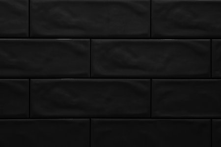 Texture of black tiles as background, closeupの写真素材