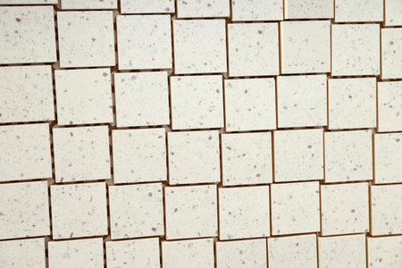 Texture of tiles with beautiful pattern as background, closeupの写真素材