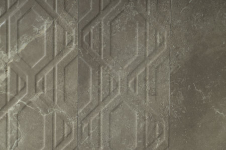 Texture of tiles with beautiful pattern as background, top view