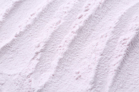 Superfood. Acerola powder as background, above viewの写真素材