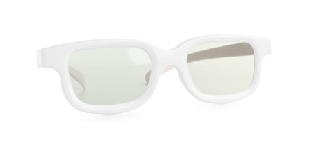 Stylish pair of sunglasses isolated on white