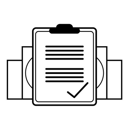 Recruitment, employee search. Candidate's resume on white background, illustrationの写真素材