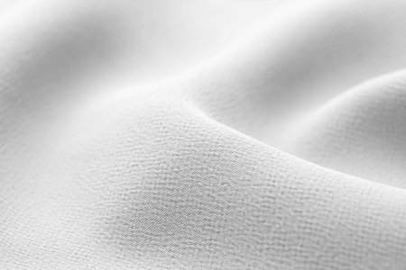 Texture of white fabric as background, closeupの写真素材