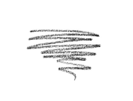 Beautiful eyebrow pencil strokes isolated on white, top viewの写真素材