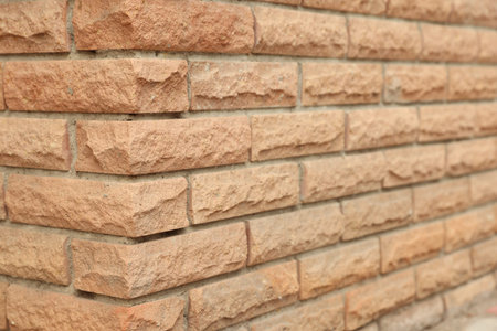 Texture of brick wall as background, closeup