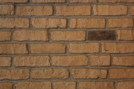 Texture of brick wall as background, closeup