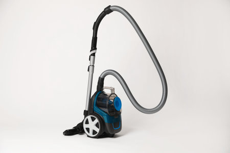 One vacuum cleaner on light gray background