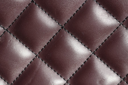 Texture of natural leather as background, top view