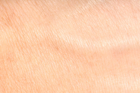 Human skin, closeup view. Detailed texture of surfaceの写真素材