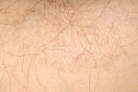 Macro view of human skin as background
