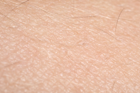 Macro view of human skin as backgroundの写真素材