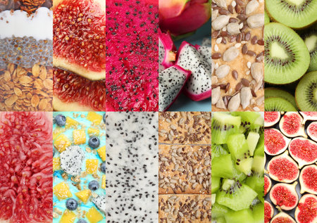 Collection of products, closeupの写真素材