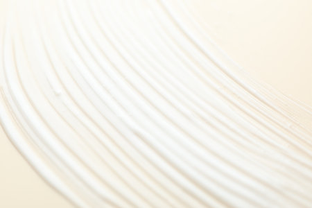 Sample of cosmetic product on beige background, closeupの写真素材