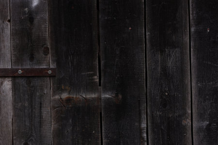 Texture of old wooden boards as background, closeupの写真素材