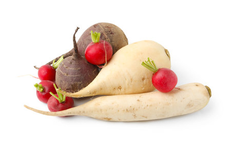 Many different raw vegetables isolated on white
