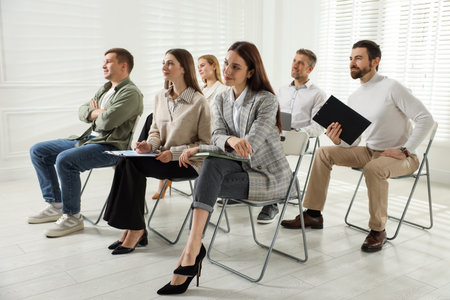 Business planning. Colleagues having meeting in office