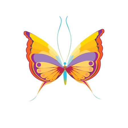 butterfly vi overhandのイラスト素材