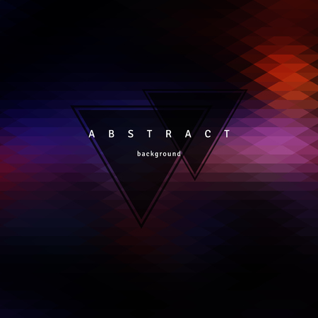 Abstract triangle  background, mosaic design elements. Vector illustration.