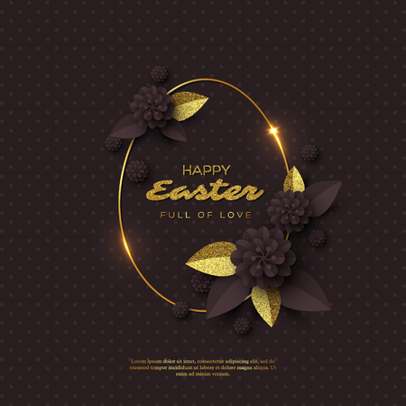 Happy Easter greeting card.のイラスト素材