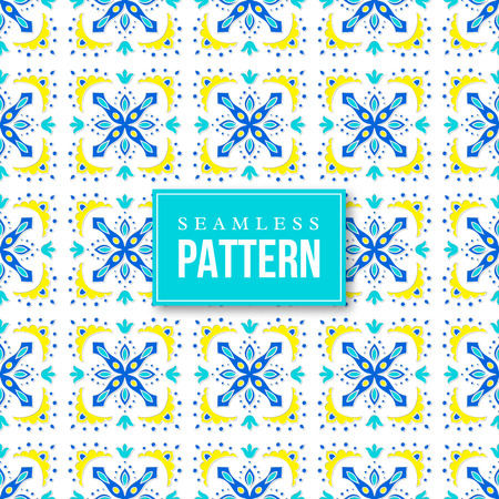 Seamless ornamental pattern. Traditional turkish, morrocan, arabesque, mexican ornaments.のイラスト素材