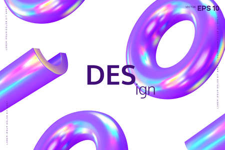 3d render primitives background.のイラスト素材