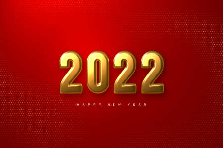 2022 New Year sign.