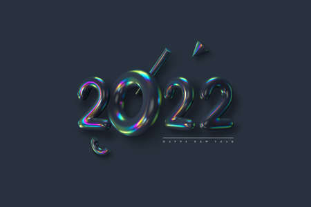 2022 New Year sign.のイラスト素材