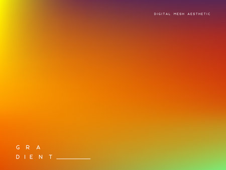 Abstract gradient background. Sunset beach or summer colors. Orange, purple, yellow and green colors. Vector.のイラスト素材