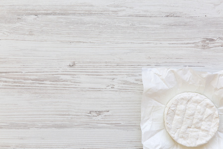 Camembert cheese. Food for wine. Flatlay. Copy space. Top view.の写真素材