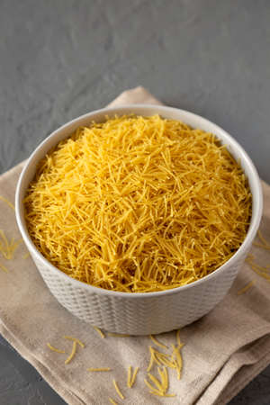 Raw Dry Filini Vermicelles Ready to Cook.の写真素材