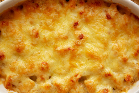 Homemade Piri Piri Chicken Dip, top view. Close-up.の写真素材